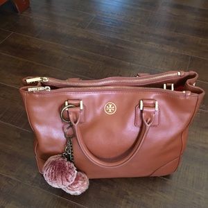 Tory Burch Robinson double zip tote
